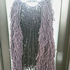 Womans Fringe Knit Vest